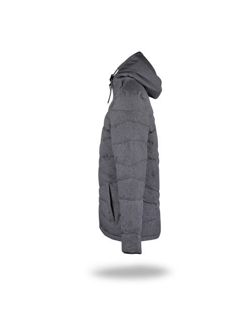 CRIMSON CUT JACKET Men`s STITCH DEEP GRAY MELANGE DTF print embroidery