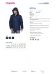 Promostars Men`s JACKET STITCH DARK NAVY MELANGE embroidery print