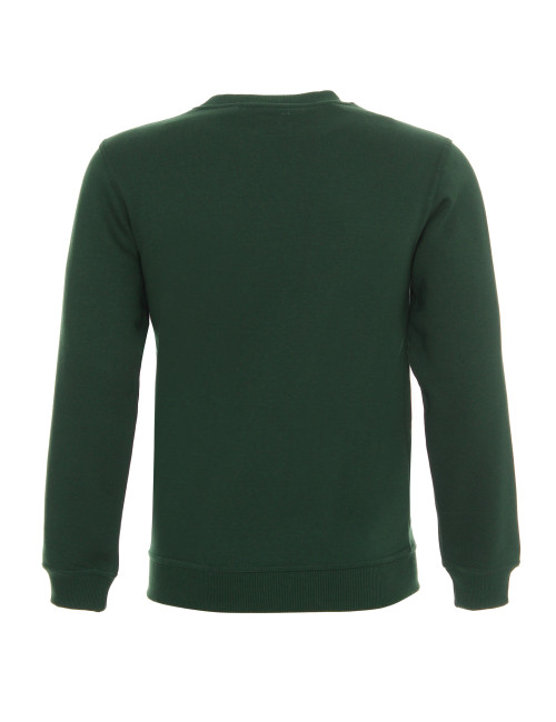 Promostars Men`s SWEATSHIRT WEEKEND BOTTLE GREEN embroidery silkscreen logo