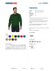 Promostars Men`s SWEATSHIRT WEEKEND BOTTLE GREEN embroidery silkscreen logo