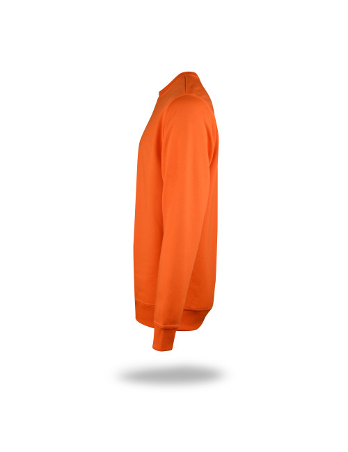 Promostars Men`s SWEATSHIRT WEEKEND ORANGE embroidery silkscreen logo print
