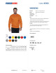 Promostars Herren SWEATSHIRT WEEKEND ORANGE Stickerei Siebdruck Logodruck