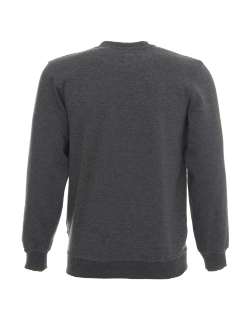 Promostars WEEKEND SWEATSHIRT für Herren, DUNKELGRAU MELANGE, Stickerei, Logodruck