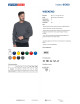 Promostars Men`s SWEATSHIRT WEEKEND DARK GRAY MELANGE embroidered logo print