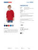 Promostars Women`s SWEATSHIRT WEEKEND KID RED embroidery screen print logo