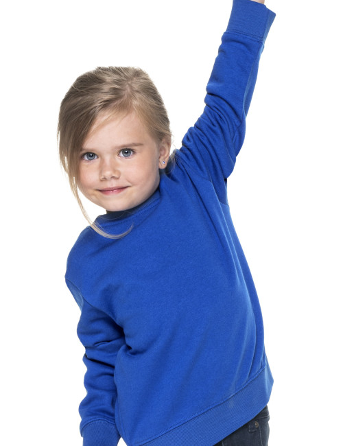Promostars Damen-SWEATSHIRT WEEKEND KID CROWN BROWN mit Stickerei und Siebdruck-Logo