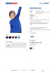 Promostars Women`s SWEATSHIRT WEEKEND KID CORNFLOWER embroidery screen printing logo
