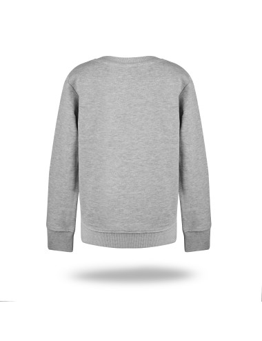 Promostars Women`s SWEATSHIRT WEEKEND KID LIGHT GRAY MELANGE embroidery print