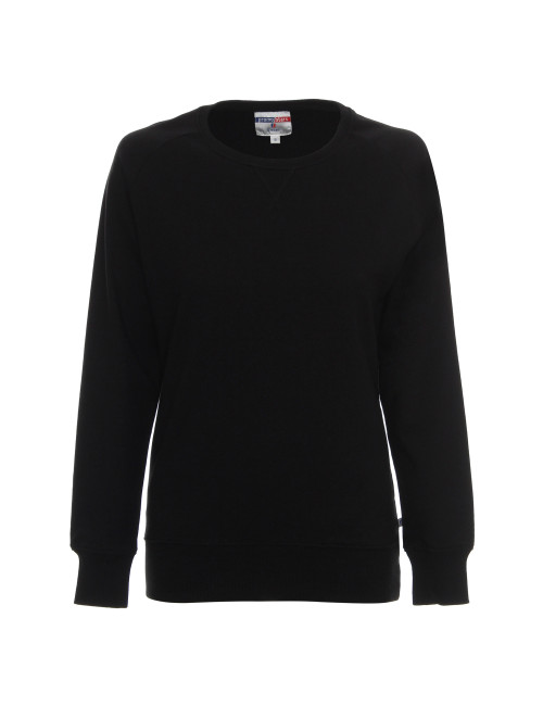 Promostars Women`s SWEATSHIRT SISTER BLACK embroidery screen print logo