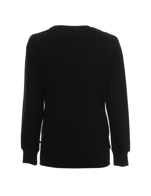 Promostars Women`s SWEATSHIRT SISTER BLACK embroidery screen print logo