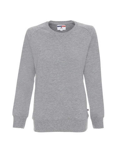 Promostars SISTER SWEATSHIRT für Damen, HELLGRAU MELANGE, Stickerei, Siebdruck
