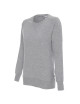 Promostars SISTER SWEATSHIRT für Damen, HELLGRAU MELANGE, Stickerei, Siebdruck
