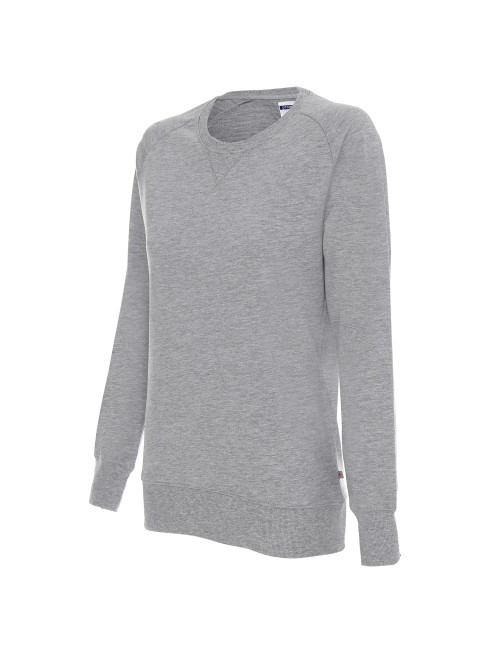 Promostars SISTER SWEATSHIRT für Damen, HELLGRAU MELANGE, Stickerei, Siebdruck