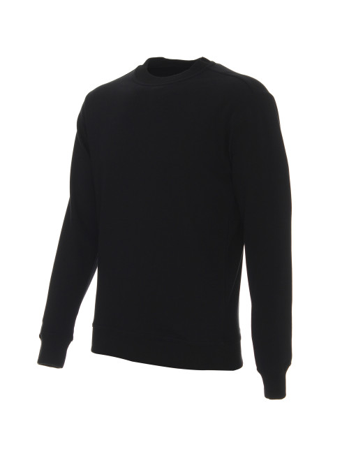 GEFFER Herren SWEATSHIRT 600 BLACK Logodruck, Siebdruck, Stickerei