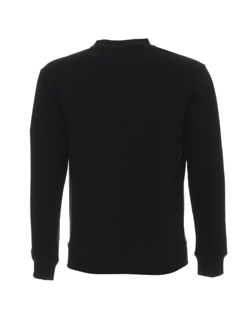 GEFFER Herren SWEATSHIRT 600 BLACK Logodruck, Siebdruck, Stickerei
