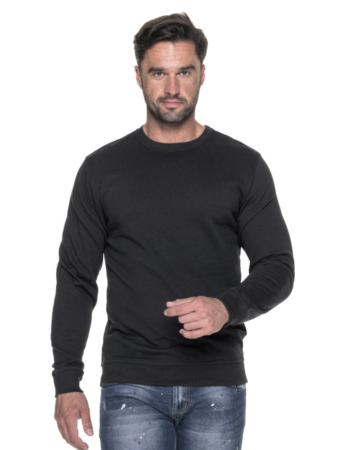 GEFFER SWEATSHIRT Men 600 BLACK print logo silkscreen embroidery