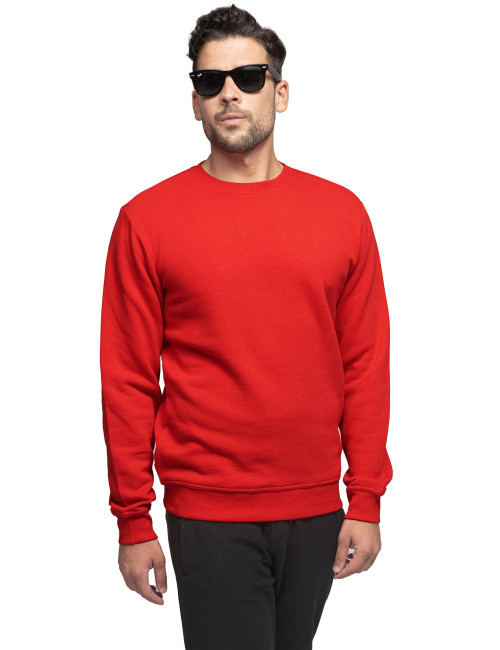 GEFFER SWEATSHIRT Men 600 RED DTG print embroidery silkscreen logo