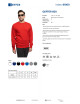 GEFFER SWEATSHIRT Men 600 RED DTG print embroidery silkscreen logo