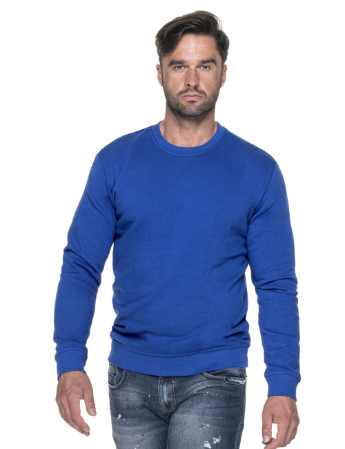GEFFER SWEATSHIRT Men 600 CORNFLOWER Embroidery screen printing logo DTG printing