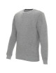 GEFFER Men`s Sweatshirt 600 LIGHT GRAY MELANGE print silkscreen logo embroidery