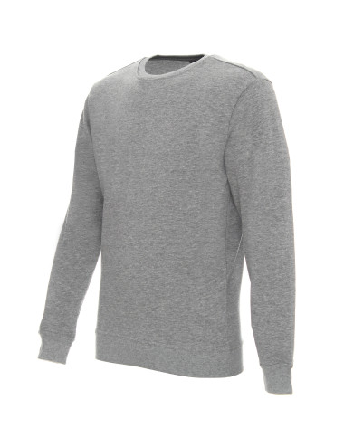 GEFFER BLUZA Męska 600 JASNY SZARY MELANŻ nadruk sitodruk logo haft