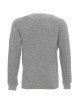 GEFFER Men`s Sweatshirt 600 LIGHT GRAY MELANGE print silkscreen logo embroidery