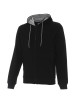 Promostars Herren SWEATSHIRT WAFFLE BLACK Stickerei DTF-Drucklogo für Unternehmen