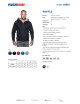 Promostars Herren SWEATSHIRT WAFFLE BLACK Stickerei DTF-Drucklogo für Unternehmen