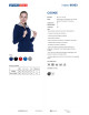 Damenbluse Promostars Cookie Marineblau