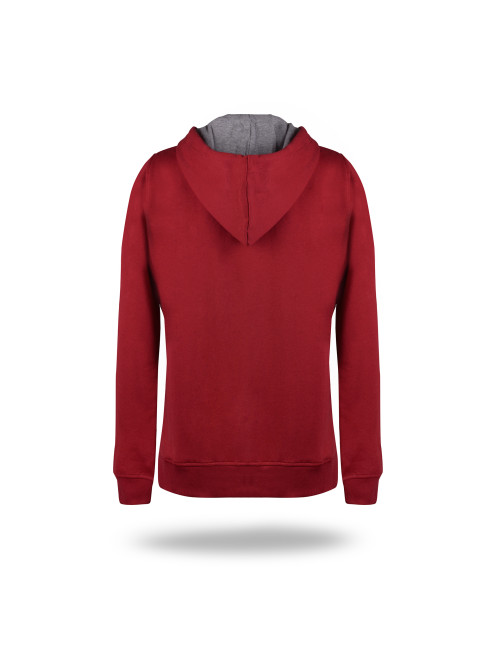 Promostars Women`s SWEATSHIRT COOKIE DARK RED logo silkscreen print