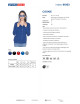 Promostars Women`s SWEATSHIRT COOKIE CORNFLOWER Embroidery screen printing logo