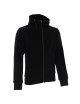 CRIMSON CUT Herren-SWEATSHIRT BISON BLACK, gesticktes Logo, Siebdruck