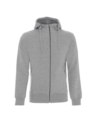 CRIMSON CUT BLUZA Męska BISON JASNY SZARY MELANŻ haft sitodruk logo