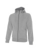 CRIMSON CUT HERREN-SWEATSHIRT BISON HELLGRAU MELANGE, gesticktes Siebdruck-Logo