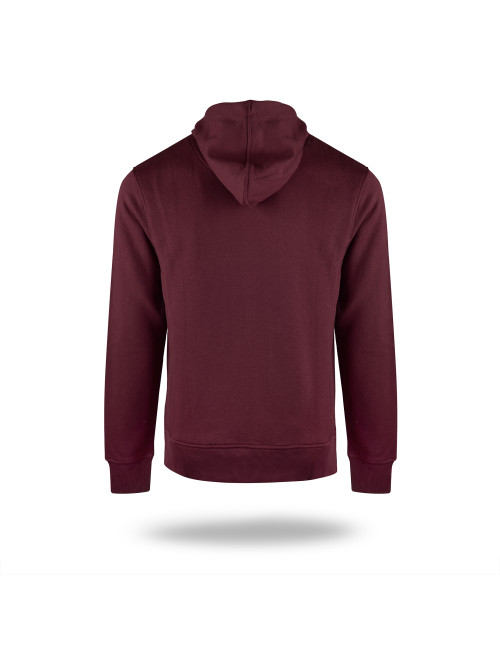 CRIMSON CUT SWEATSHIRT Men`s BISON RED WINE embroidery print silkscreen logo