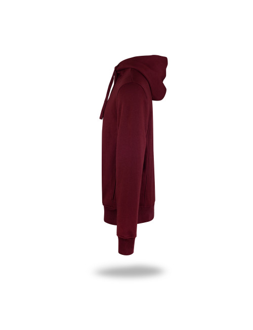 CRIMSON CUT BLUZA Męska BISON CZERWONE WINO haft nadruk sitodruk logo