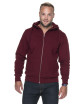 CRIMSON CUT Herren SWEATSHIRT BISON RED WINE Stickdruck Siebdruck Logo