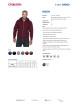 CRIMSON CUT BLUZA Męska BISON CZERWONE WINO haft nadruk sitodruk logo
