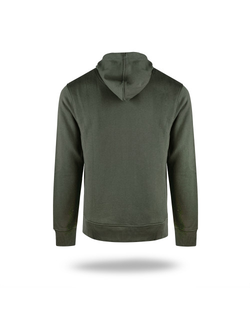 CRIMSON CUT HERREN-SWEATSHIRT BISON FOREST GREEN, Stickerei, Siebdruck, Logo-Druck