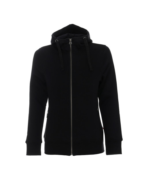 CRIMSON CUT SWEATSHIRT Women`s LADIES` BISON BLACK embroidery screen printing