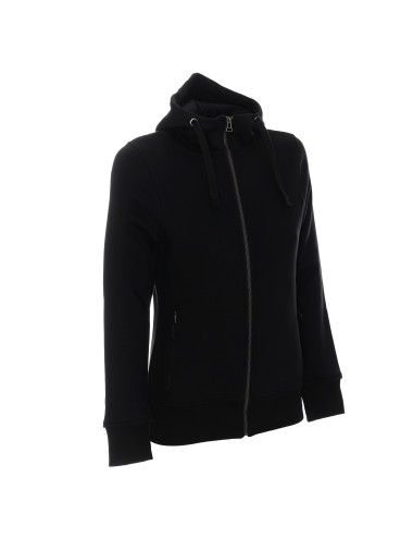 CRIMSON CUT SWEATSHIRT Women`s LADIES` BISON BLACK embroidery screen printing