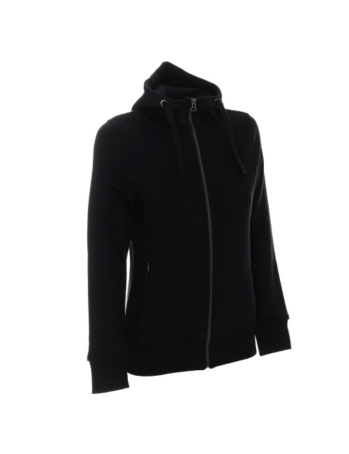 CRIMSON CUT SWEATSHIRT Women`s LADIES` BISON BLACK embroidery screen printing