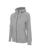 CRIMSON CUT SWEATSHIRT Women`s LADIES` BISON LIGHT GRAY MELANGE print embroidery