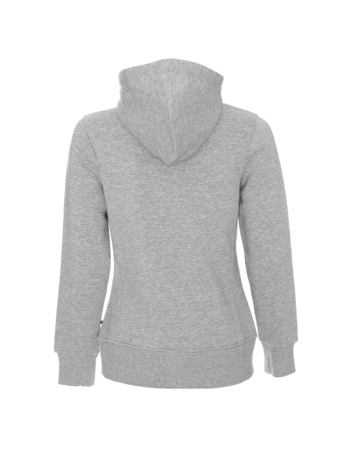 CRIMSON CUT BLUZA Damska LADIES' BISON JASNY SZARY MELANŻ nadruk haft