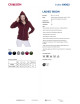 CRIMSON CUT Damen-SWEATSHIRT LADIES` BISON RED WINE mit aufgesticktem Logo