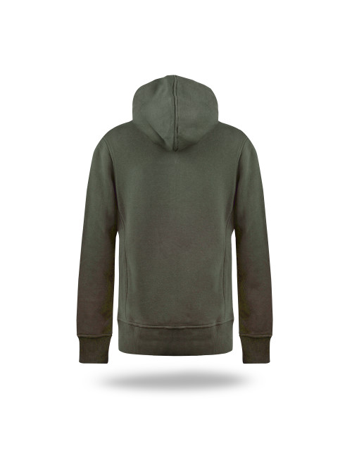 CRIMSON CUT SWEATSHIRT Women`s LADIES` BISON FOREST GREEN logo embroidery print