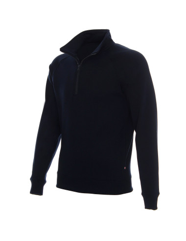 Promostars Men's Zipper Sweatshirt Navy Blue