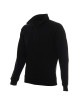 Promostars Men`s SWEATSHIRT ZIPPER BLACK embroidery silkscreen print DTG logo