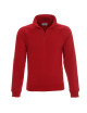 Promostars Men`s SWEATSHIRT ZIPPER RED embroidery screen printing logo DTG print