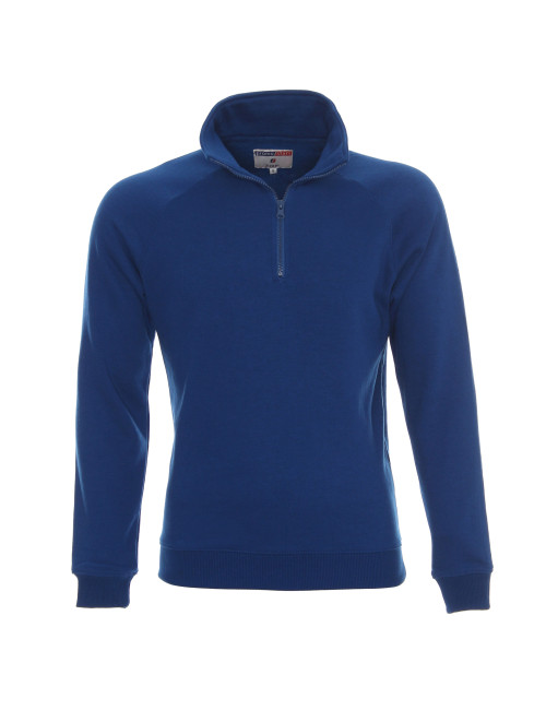 Promostars Men`s SWEATSHIRT ZIPPER CORNFLOWER Embroidery screen printing logo